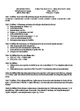 Đề kiểm tra học kì II môn Hóa học Lớp 11 - Năm học 2019-2020